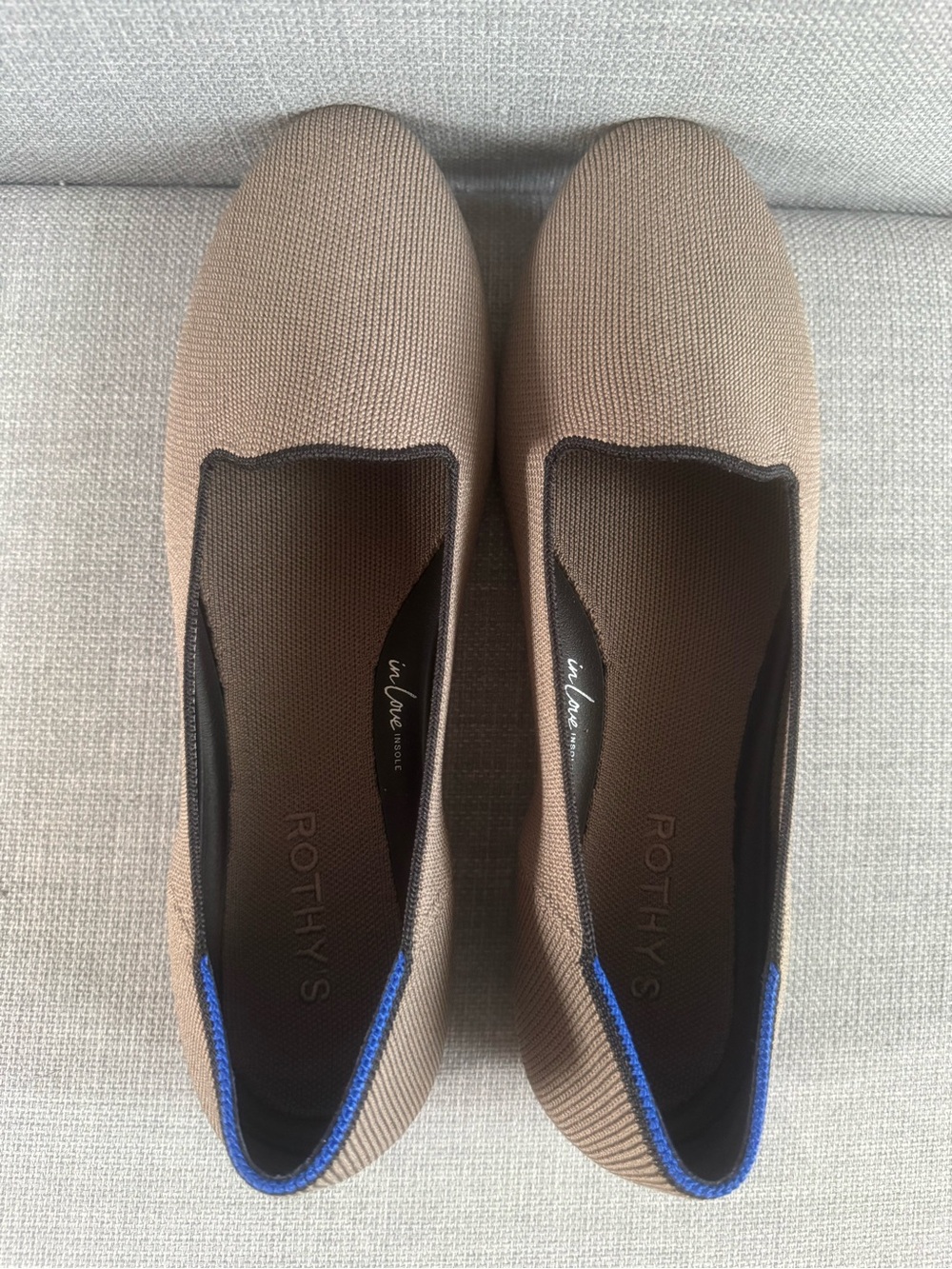 Rothy's Tan Knit Flats